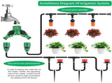 201X 50M Hose Garden Irrigation System Greenhouse Plant Watering DIY Micro Drip V201-QUEW12879826