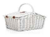 Alfresco 2 Person Picnic Basket Set Willow Vintage Baskets Insulated Blanket Bag PICNIC-2PPL-BASKET-WH