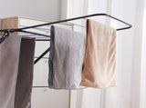 Large Double-Wing Floor-Standing Folding Clothes Drying Rack-Black V1161-109744