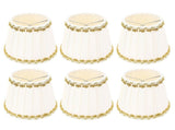 6PCS Fabric Lampshades Cloth Pleated Decorative Lamp Replacement Shade Clip On for Table Wall Lamps V1294-YM0901-3119250002111