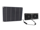 Solar Exhaust Fan Kit 15W Monocrystalline Silicon Solar Panel Exhaust Intake Cooling Ventilation Fan V1294-YM0901-3111250015611