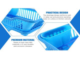 Kitchen Dish Drying Rack with Bowl Drainer, ABS Material, 1 Set Dish Drainer Organizer V1370-AZ4-14112
