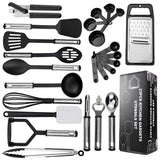 25-Piece Kitchen Utensils Set, Silicone Cooking Tools, Complete Kitchen Utensil Kit V1188-MS-325-0101