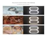 2-piece Green Portable LED Makeup Mirror - Rechargeable Compact with 3-Color Lights & 5x V888-ELOSUNG34198