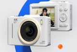 Digital Camera 4K Vlogging Camera for Photography with 32GB Card 48MP Portable Digital Camera with V1263-JX-6745-3
