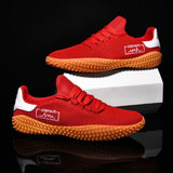 Men's Sneakers Barefoot Lightweight Shoes V213-SNFF07-A-RED44