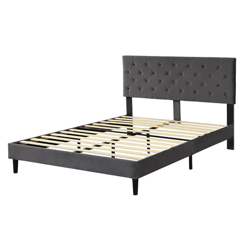 Levede Bed Frame Queen Size Mattress Grey BF1045-Q-GY