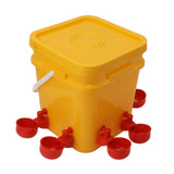 Automatic Chicken Waterer Cup with 12L Handheld Barrel Poultry Drinking Equipemnt for Goose Duck V1294-YM0706-3111230182714