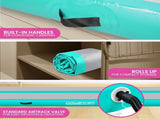 Powertrain Airtrack 20cm Thick 5m x 1m Inflatable Gymnastics Tumbling Mat Air Track - Mint Gree IFM-XBO-005-GN
