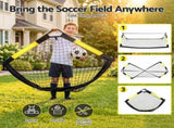 Everfit Pop Up Soccer Goals 2 Piece Set Target Net Kids Indoor Outdoor SN-B-PUP-21TT-YE