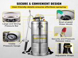 3.5Gal Stainless Steel Sprayer,l Set 20" Wand& Handle& 3FT Reinforced Hose, Hand Pump Sprayer V952-PWQBXG12L00000001V0