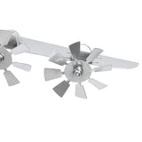 Airplane Wind Spinner Iron Metal Windmill Outdoor Decorative Airplane Wind Sculpture for Farm Lawn V1294-YM0901-3111240134611