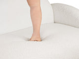 Levede Sofa Chair Fleece Upholstered Single White SF1009-BG
