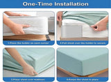 4PCS Fitted Bed Sheet Holder Straps and Fastener Clips V1263-JX-3904