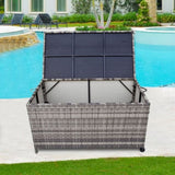 Outdoor PE Wicker Storage Box Garden 320L-Grey V264-OTF-506S-LGR