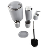 6pcs/set Bathroom Accessories Set Toothbrush Holder,Trash Can,Soap Dispenser V1294-YM0901-JY20664-03