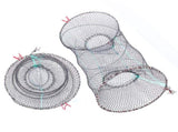 2PCS Collapsible Cast Net Fishing Net Lobster Shrimp Crab Trap Portable Folding Fishing Accessories V1294-YM0901-3111200154911