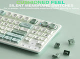 SOLAKAKA SK90 75% Compact Wireless Keyboard with Independent Number PadGreen & White V1300-SK90-GREEN-WHITE