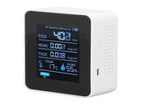 5 in 1 Air Quality Monitor Bluetooth APP Carbon Dioxide Detector USB Charging TVOC Temperature V1294-YM0523-3113220017311