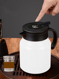 Vacuum Insulated Tea Pot With Infuser, 18 8 Stainless Steel Double Wall Thermal Carafe With V1237-ZY-807-296