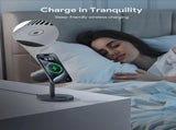 Aukey MagFusion 3-in-1 Pro Qi2 Active Cooling Wireless Charging Station V1089-LC-MC311A