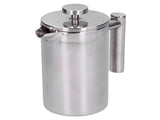Stainless Steel Coffee Maker Portable Manual Coffee Pot Kettle Cup for Home Office1000ml V1294-YM0901-3113210127112