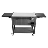 75.7L Rolling Ice Chest, Hold up to 50 Bottles / 110 Cans, Portable Patio Party Bar Drink Cooler V952-HWLQTCDZJHSHPA24Z001V0