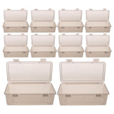 10-Pack Light Grey Plastic Desktop Cash Organizer with Lid for and Money Storage Box V1369-AZ3-W-22633