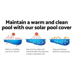 Aquabuddy Pool Cover 11x6.2m 400 Micron Swimming Pool Solar Blanket Blue Silver PC-110X62-M-DX-BL