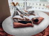 TheNapBed 1.8m Human Size Pet Bed Fluffy Grey PT1165-GY