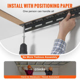 VEVOR Overhead Adjustable Garage Storage Rack 36x96in Ceiling Rack 600lbs Black V952-CKTHBCWJZHS36L1S2V0