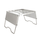 Stove Stand Rack Stainless Steel Silver Foldable Multifunctional Portable Picnic Pot Bracket for V1294-YM0716-3118220165011
