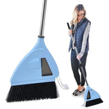 2 In 1 Cordless Vacuum Broom Cleaner, USB Rechargeable Quiet Sweeper for Home Office, Blue V1188-MS-721-071