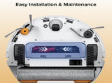 Main Brush Cover for Qrevo Curv 2 Flow Robot Vacuums, Light Gray V1258-DP02-C-1215