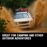 BULLET Car Roof Rack, 123 x 102 x 12cm Universal Luggage Carrier Steel Cage Vehicle Cargo V219-ATOCRBBULAS12