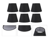 6Pcs Lampshade Lamp Shade Modern Simple Style Home Decoration Black for Small E14 Bulb V1294-YM0715-3119220085611