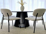 Palmer Sleek Silhouette Dining Table V264-DNT-421C-BLK-11M