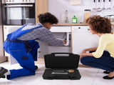 Portable Tool Box with Foam Black Small Hard Case for Outdoor and Shop Use V1369-AZ3-W-12307