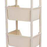 Movable Vertical Shelf PP Essy To Install Save Space Slide Out Utility Cart for Office Bathroom 4 V1294-YM0901-3112230056614