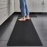 GOMINIMO PVC Kitchen Mat 2pcs Set Black V227-3720262000990