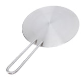 Stainless Steel Heat Diffuser Converter with Detachable Handle Round Induction Adapter Plate for Gas V1294-YM0901-3118240153914