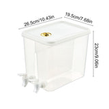 Double Compartment Beverage Dispenser, 8L Capacity Iced Tea and Mixed Drinks, Leak-Proof Design V1192-AZ-W-24350