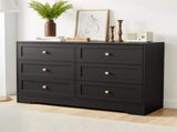 Artiss 6 Chest of Drawers Tallboy Cabinet - LEIF Black FUR-U-CDR-6D-BK-AB