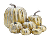 7pcs Simulated Pumpkin Glossy Paint Lightweight Creative Reusable Foam Pumpkin for Decoration Prop V1294-YM0901-3115240060517