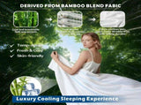 4 Piece Hotel Bamboo Cooling Sheet Set -Ultra Soft 2000TC Breathable Bed Sheets Set with 37 V1317-HB-ZXW9-AUSK-4JT-BAI