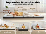 Giselle Foldable Mattress Folding Foam Mattresses Bamboo Double FOAM-MFM-RAFA-BAM-BK-D