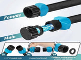 2 PCS Garden Hose for Drip Irrigation System,Soaker Hose 100ft , Drip Hose for Garden Save V1366-AZ2-W-14528