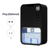 Electric Dehumidifiers for Home 37 OZ Capacity Quiet Dehumidifier for Room with Auto Shut Off 7 V1294-YM0901-H47899BEU