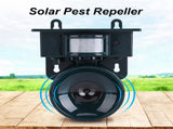 Solar Powered PIR Motion Sensor Ultrasonic Pest Repeller Bird Dog Cat Fox Mouse Chaser V1294-YM0901-JYA03136