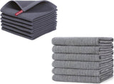 Homaxy 6-Pack Waffle Weave Kitchen Dish Cloths and Flat and Terry Dish Towels(18x V1258-DP02-F-181